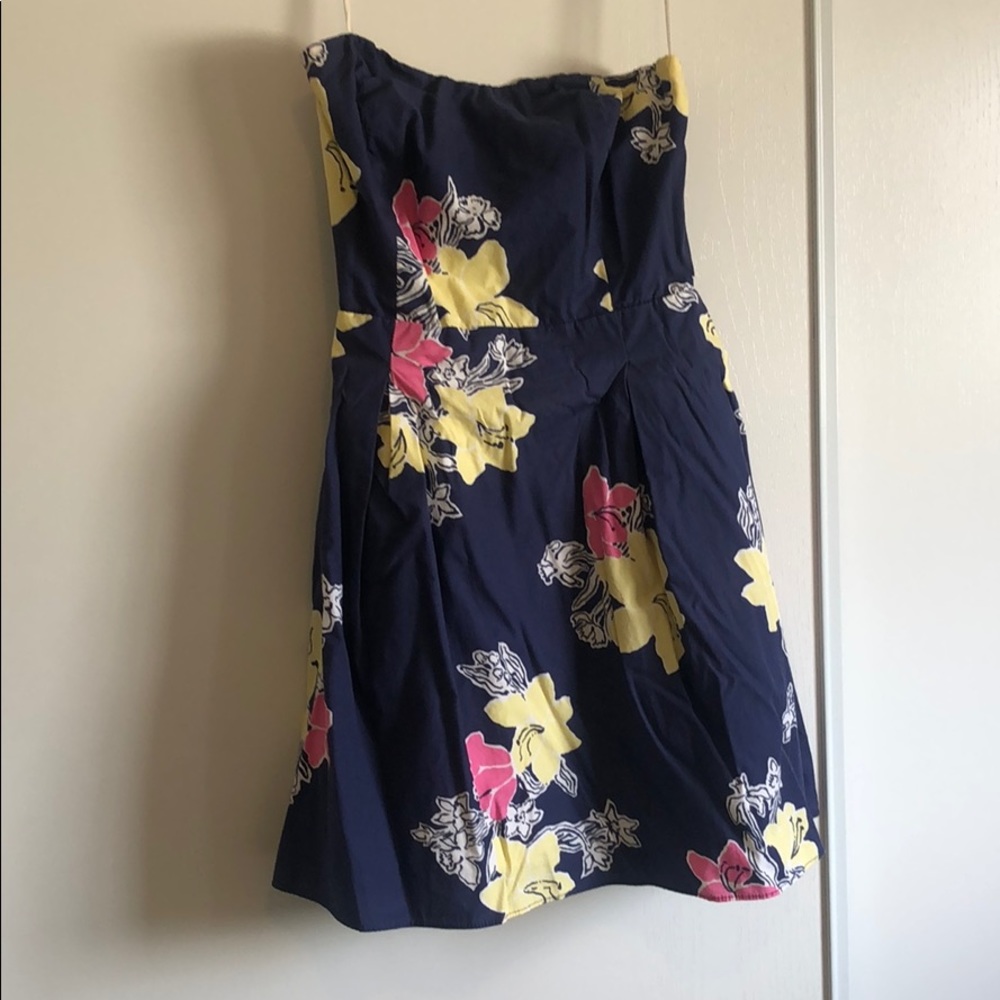 Lilly Pulitzer strapless dress 6 floral
